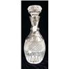 Image 2 : A PAIR OF COLORLESS CUT GLASS DECANTERS
