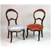 Image 2 : A SET OF FOUR VICTORIAN CARVED ROSEWOOD DINING CHAIRS