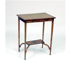 A GEORGE III-STYLE PAINT-DECORATED SIDE TABLE