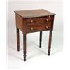 Image 1 : A FEDERAL INLAID MAHOGNAY AND CHERRYWOOD TWO-DRAWER WORK TABLE