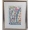 Image 1 : A FRAMED ABSTRACT PRINT