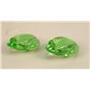 Image 3 : THREE VAL ST. LAMBERT EMERALD GLASS FROGS