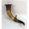 Image 2 : A GROUP OF DECORATED CARVED AND METAL-MOUNTED COW HORNS