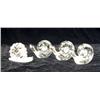 Image 8 : A GROUP OF CLEAR ART GLASS ANIMALS, SOME STEUBEN