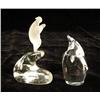 Image 9 : A GROUP OF CLEAR ART GLASS ANIMALS, SOME STEUBEN
