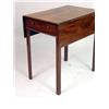 Image 2 : A GEORGE III MAHOGANY DROP LEAF SIDE TABLE