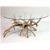 Image 2 : A CONTEMPORARY ANTLER AND GLASS COFFEE TABLE