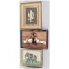 Image 1 : A GROUP OF THREE ELEPHANT MIXED MEDIA