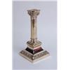 Image 2 : A SET OF FOUR WEIGHTED SILVER-PLATED COLUMNAR CANDLESTICKS