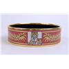 Image 2 : AN HERMES, PARIS MADE IN AUSTRIA GOLD-PLATED AND ENAMEL TIGER MOTIF BANGLE BRACELET