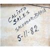 Image 8 : A FRAMED OIL ON CANVAS BY CALIXTO SALES