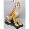 Image 2 : A LARGE PORCELAIN FIGURAL OF A SEATED TIGER