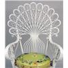 Image 2 : A WHITE-PAINTED WICKER PEACOCK CHAIR