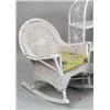 Image 2 : A GROUP OF WHITE-PAINTED WICKER CHILDREN`S FURNITURE