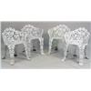Image 2 : A SET OF WHITE-PAINTED CAST IRON GARDEN FURNITURE
