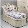 Image 2 : AN ASSEMBLED GROUP OF IVORY-PAINTED WICKER GIRL`S BEDROOM FURNITURE