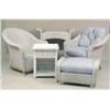 Image 1 : A LARGE GROUP OF WHITE-PAINTED WICKER FURNITURE