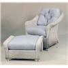 Image 2 : A LARGE GROUP OF WHITE-PAINTED WICKER FURNITURE