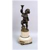 Image 2 : A PAIR OF LOUIS XV-STYLE PATINATED-BRONZE PUTTI FIGURES
