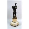 Image 5 : A PAIR OF LOUIS XV-STYLE PATINATED-BRONZE PUTTI FIGURES