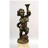 Image 7 : A PAIR OF LOUIS XV-STYLE PATINATED-BRONZE PUTTI FIGURES