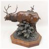 Image 1 : A BRONZE SCULPTURE OF AN ELK, BY RICHARD LOFFLER