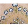 Image 4 : AN ARTS AND CRAFTS GILT METAL AND PORCELAIN CIRCULAR TRAY AND SIX MATCHING COASTERS