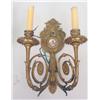 Image 2 : A PAIR OF LOUIS XVI-STYLE GILT METAL TWO-LIGHT WALL SCONCES