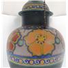 Image 3 : AN ARTS AND CRAFTS POLYCHROME CERAMIC TABLE LAMP WITH METAL MOUNTS