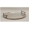 Image 1 : A SIMPSON HALL QUADRUPLE-PLATE SILVERPLATED TRAY WITH FIGURAL HANDLES
