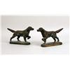 Image 2 : A PAIR OF CAST- AND PATINATED-IRON "POINTER" BOOKENDS