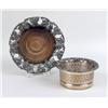 Image 1 : TWO SILVER-PLATED WINE COASTERS