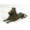 Image 1 : A LARGE AFRICAN BRONZE SCULPTURE OF A RECLINING LION, STYLE OF BENIN
