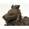 Image 3 : A LARGE AFRICAN BRONZE SCULPTURE OF A RECLINING LION, STYLE OF BENIN