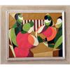 Image 2 : A PAIR OF ABSTRACT EXPRESSIONIST OILS ON CANVAS BY MIGUEL DEVEZE