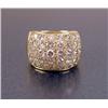 Image 1 : AN ITALIAN 18K YELLOW GOLD AND DIAMOND DOME-FORM RING