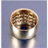 Image 3 : AN ITALIAN 18K YELLOW GOLD AND DIAMOND DOME-FORM RING