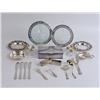 Image 1 : A GROUP OF STERLING SILVER AND SILVER-PLATED TABLE AND FLATWARE ITEMS