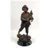 Image 1 : A BRONZE SCULPTURE OF A SHEPHERD BOY