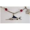 Image 2 : A PLATINUM, DIAMOND, RUBY AND PEARL NAUTICAL THEME CHARM BRACELET