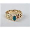 Image 2 : A TIFFANY AND CO. 18K YELLOW GOLD AND EMERALD RING