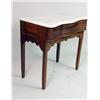 Image 2 : A VICTORIAN MARBLE-TOP SINGLE-DRAWER SERPENTINE-FRONT TABLE