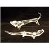 Image 1 : A DAUM COLORLESS GLASS DACHSHUND