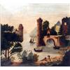 Image 1 : AN OIL ON CANVAS DEPICTING A ROMANTICIZED VIEW OF STORM KING MOUNTAIN FROM NEWBURGH, NEW YORK, ATTRI