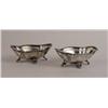 Image 2 : A PAIR OF HOWARD CO. STERLING SILVER FOOTED MASTER SALT CELLARS