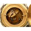 Image 8 : A NEOCLASSICAL-STYLE GILT-METAL, ENAMELED AND JEWELED GARNITURE CLOCK WITH THREE BRONZE FIGURES