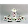 Image 1 : AN AUSTRIAN POLYCHROME-DECORATED ART NOUVEAU CHOCOLATE POT