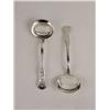 Image 1 : A PAIR OF ENGLISH STERLING SILVER SAUCE LADLES