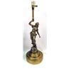 Image 2 : A PAIR OF GILT METAL FIGURAL LAMPS