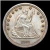 Image 2 : ***Auction Highlight*** 1861-p Seated Liberty Quarter 25c Graded Choice Unc By USCG (fc)